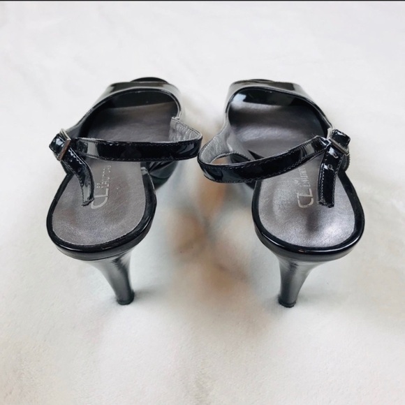 CL by Laundry women’s black peep toe heel size 9 - Picture 4 of 6